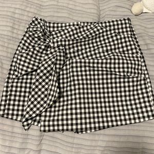Zara gingham skort